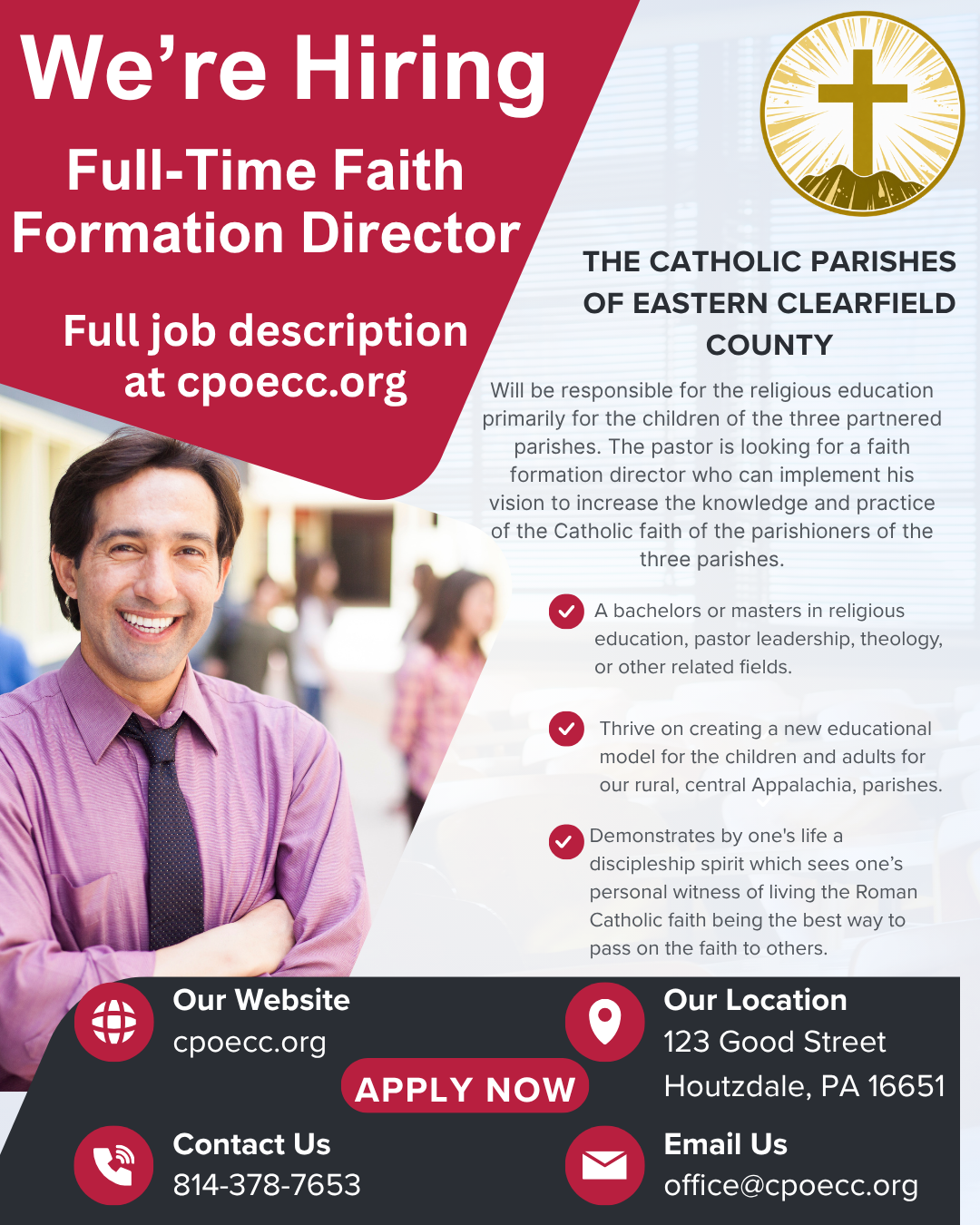 We're Hiring Faith Formation